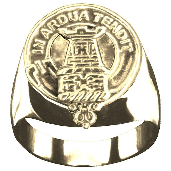 MacCallum Scottish Clan Crest Ring GC100  ~  Sterling Silver and Karat Gold