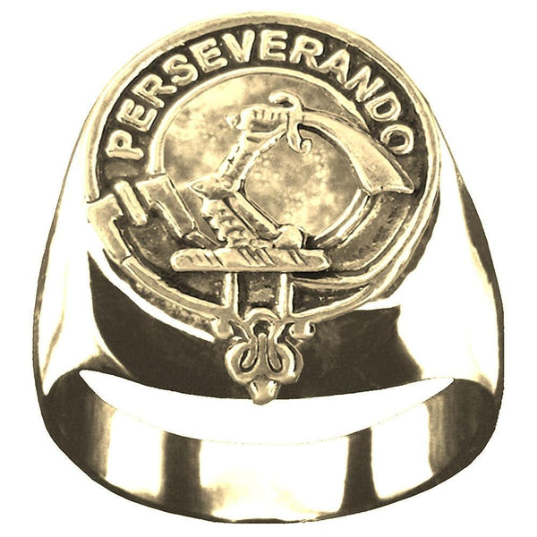 MacKellar Scottish Clan Crest Ring GC100  ~  Sterling Silver and Karat Gold