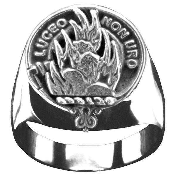 MacKenzie Scottish Clan Crest Ring GC100  ~  Sterling Silver and Karat Gold