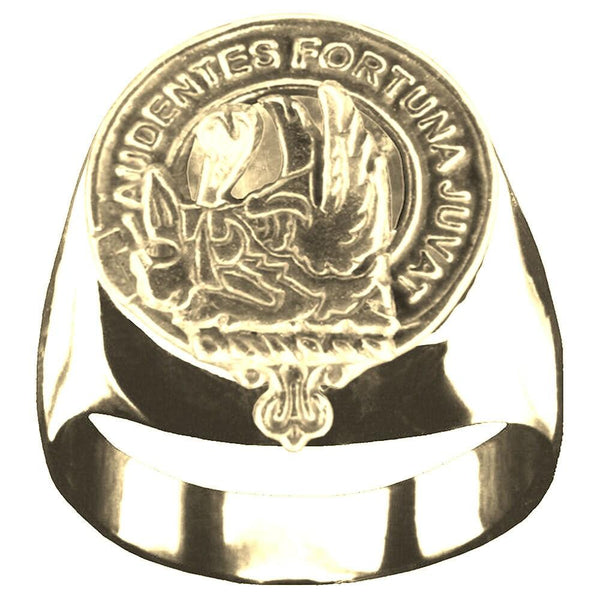 MacKinnon Scottish Clan Crest Ring GC100  ~  Sterling Silver and Karat Gold