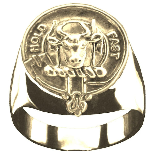 MacLeod (Harris) Scottish Clan Crest Ring GC100  ~  Sterling Silver and Karat Gold