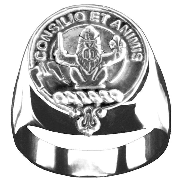 Maitland Scottish Clan Crest Ring GC100  ~  Sterling Silver and Karat Gold