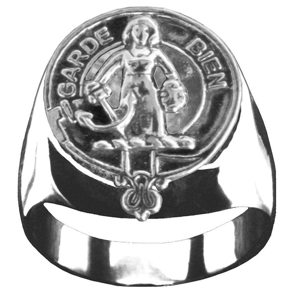 Montgomery Scottish Clan Crest Ring GC100  ~  Sterling Silver and Karat Gold