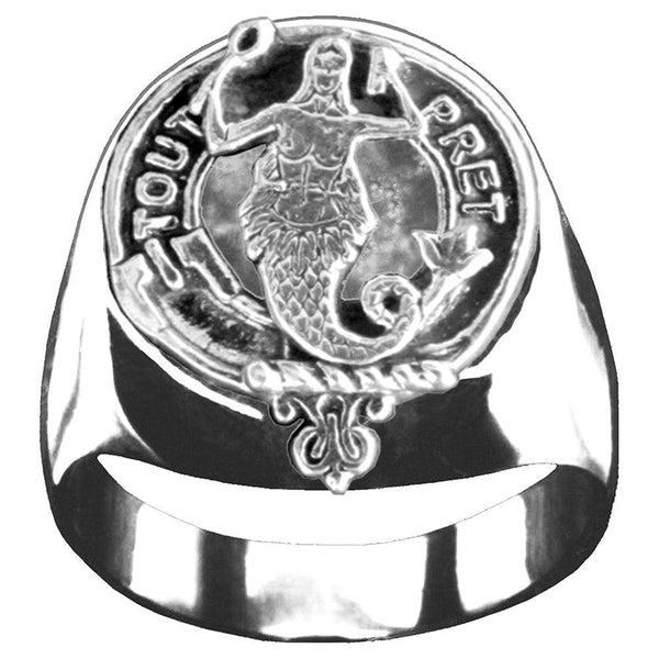 Murray Scottish Clan Crest Ring GC100  ~  Sterling Silver and Karat Gold