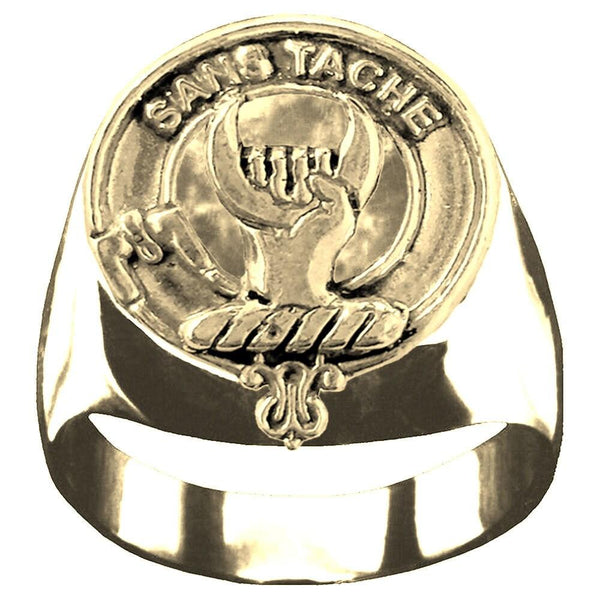Napier  Scottish Clan Crest Ring GC100  ~  Sterling Silver and Karat Gold