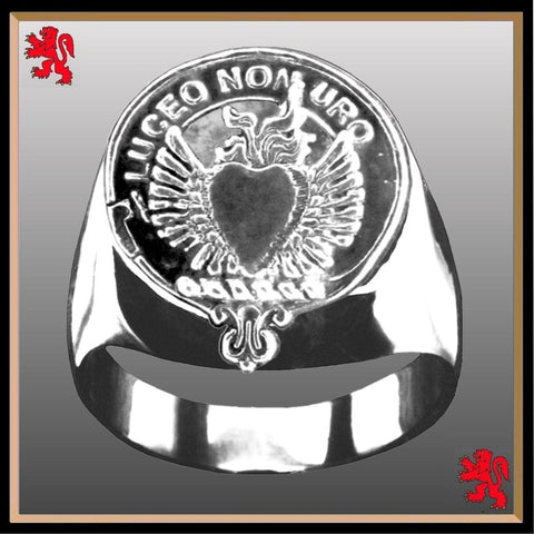Smith Clan Crest Ring GC100  ~  Sterling Silver and Karat Gold