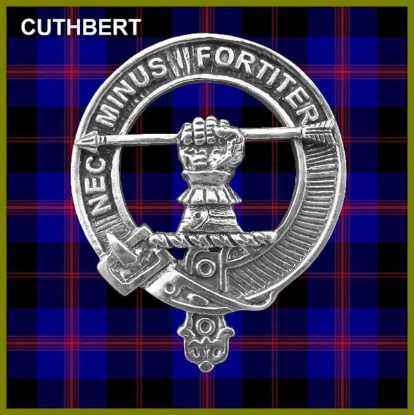 Cuthbert Clan Crest Badge Glass Beer Mug