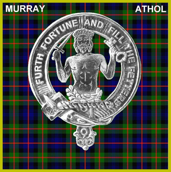 Murray Savage Crest Badge Beer Mug, Scottish Glass Tankard