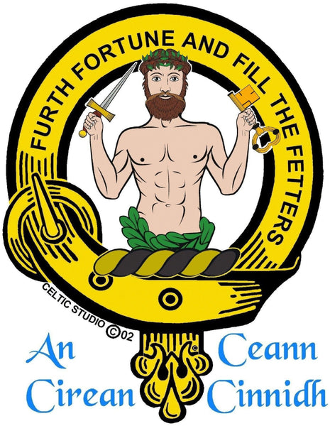Stewart Atholl Clan Crest Badge Glass Beer Mug
