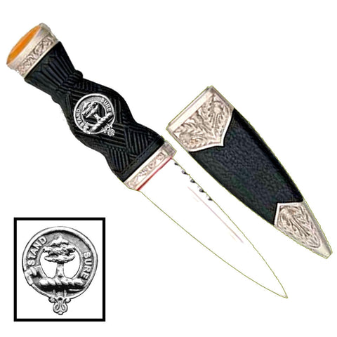 Anderson Clan Crest Sgian Dubh, Scottish Knife