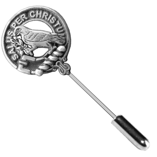 Abernethy Clan Crest Stick or Cravat pin, Sterling Silver