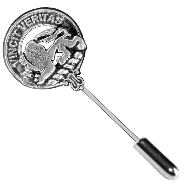 Baxter Clan Crest Stick or Cravat pin, Sterling Silver