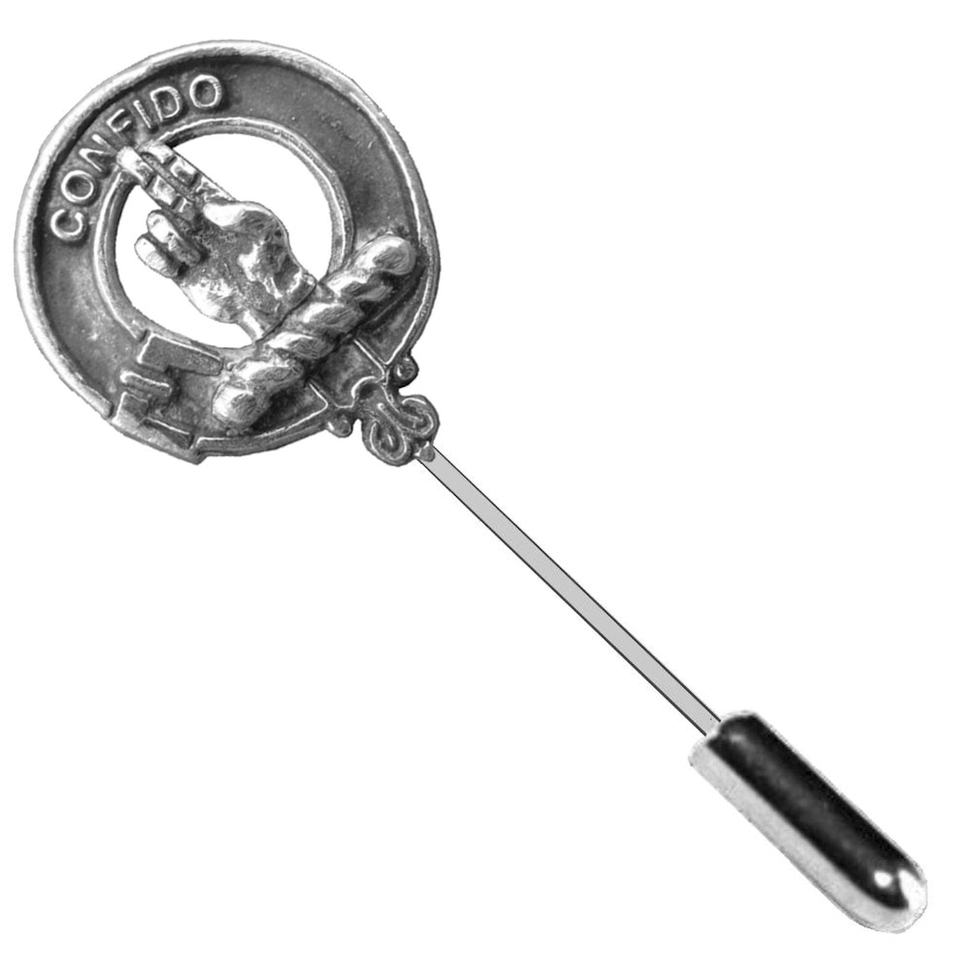 Boyd Clan Crest Stick or Cravat pin, Sterling Silver