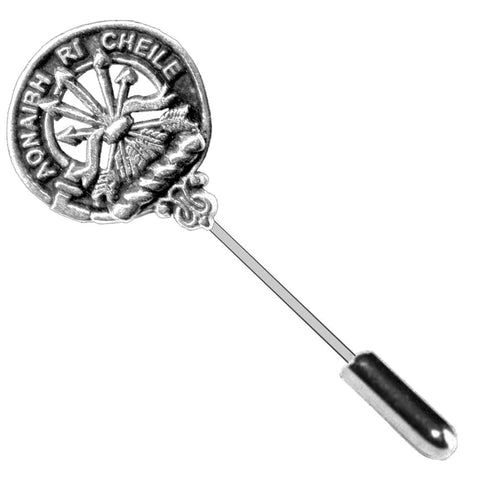 Cameron Clan Crest Stick or Cravat pin, Sterling Silver