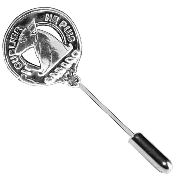 Colville Clan Crest Stick or Cravat pin, Sterling Silver