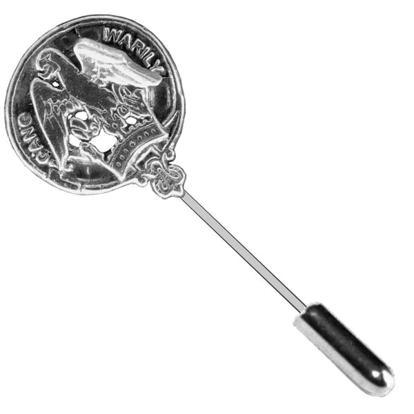 Drummond Clan Crest Stick or Cravat pin, Sterling Silver