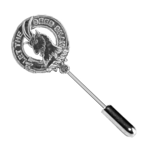 Fleming Clan Crest Stick or Cravat pin, Sterling Silver