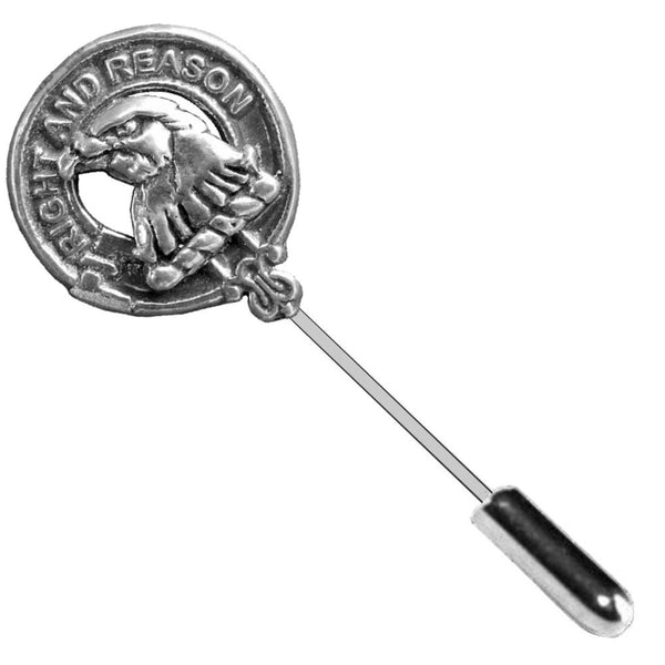 Graham Menteith Clan Crest Stick or Cravat pin, Sterling Silver