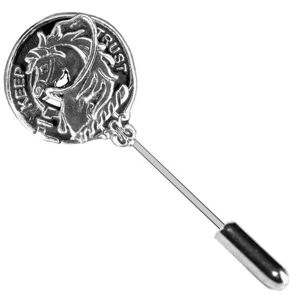 Hepburn Clan Crest Stick or Cravat pin, Sterling Silver