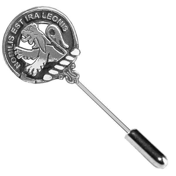 Inglis Clan Crest Stick or Cravat pin, Sterling Silver
