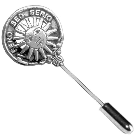 Kerr Clan Crest Stick or Cravat pin, Sterling Silver