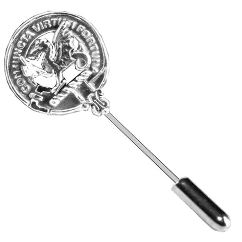 MacBeth Clan Crest Stick or Cravat pin, Sterling Silver