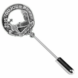MacDonald (Dunnyveg) Clan Crest Stick or Cravat pin, Sterling Silver