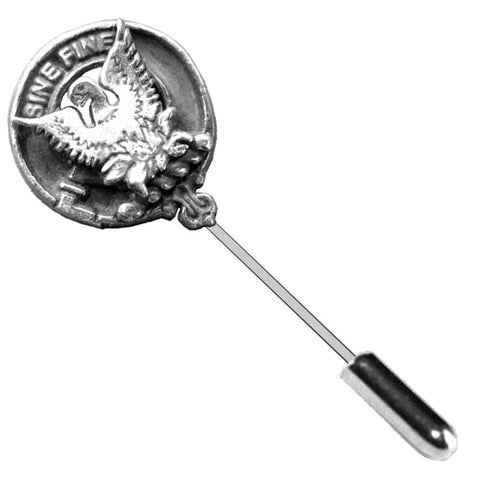 MacGill Clan Crest Stick or Cravat pin, Sterling Silver