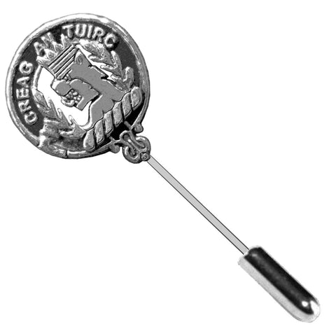 MacLaren Clan Crest Stick or Cravat pin, Sterling Silver
