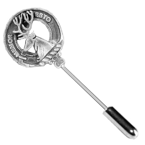 MacPhail Clan Crest Stick or Cravat pin, Sterling Silver