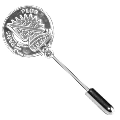 Marr Clan Crest Stick or Cravat pin, Sterling Silver