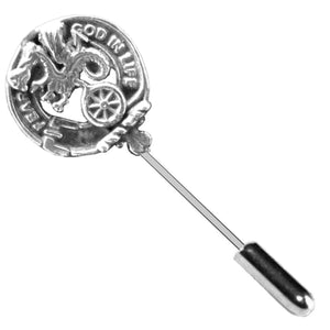 Somerville Clan Crest Stick or Cravat pin, Sterling Silver