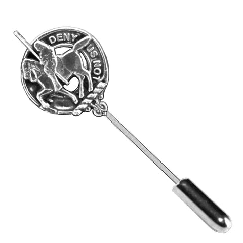 Thompson Clan Crest Stick or Cravat pin, Sterling Silver