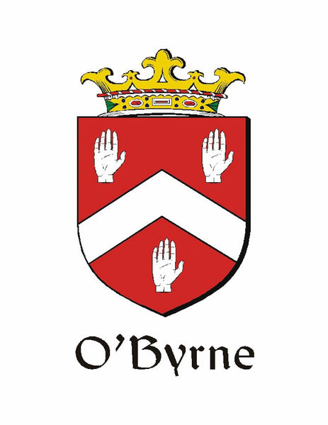 O'Byrne Irish Coat of Arms Black Pocket Watch