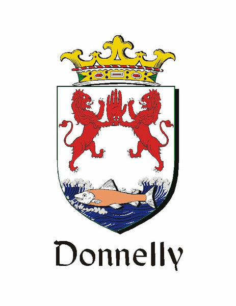 Donnelly Irish Coat of Arms Black Pocket Watch