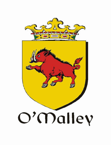 O'Malley Irish Coat of Arms Black Pocket Watch