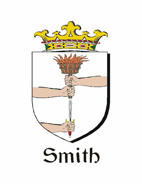 Smith Irish Coat of Arms Black Pocket Watch