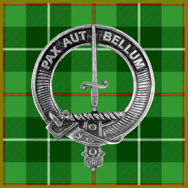 Blaine 5 oz Round Clan Crest Scottish Badge Flask