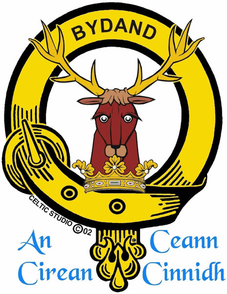 Gordon 5oz Round Scottish Clan Crest Badge Stainless Steel Flask
