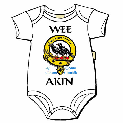 Akin Scottish Clan Crest Baby Jumper
