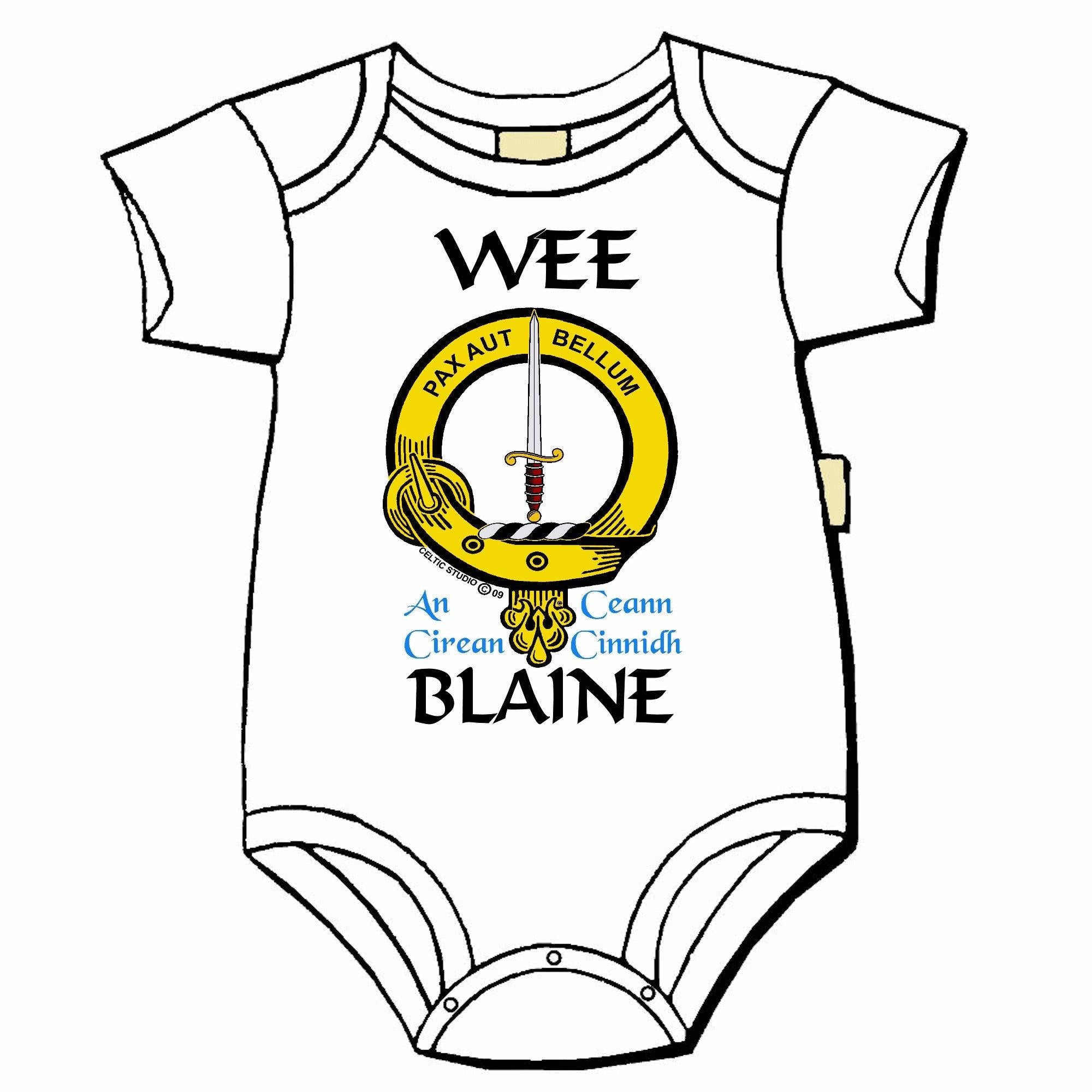 Blaine Scottish Clan Crest Baby Jumper