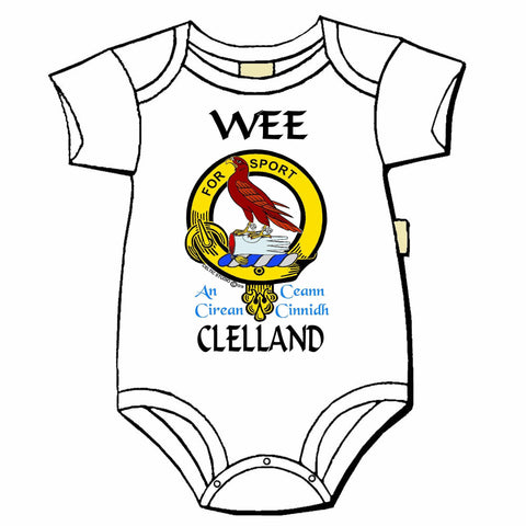 Clelland Scottish Clan Crest Baby Jumper
