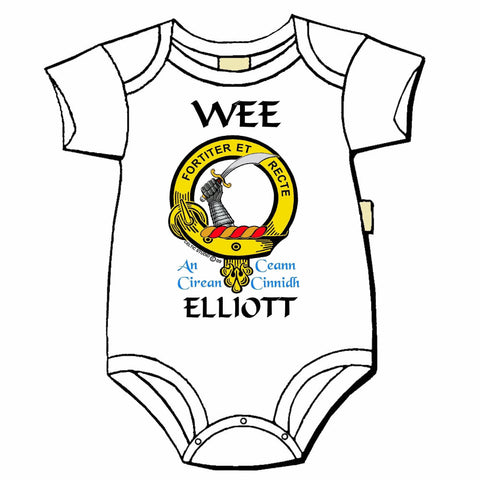 Elliott Scottish Clan Crest Baby Jumper