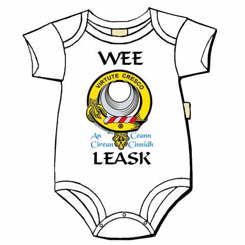 Leask Scottish Clan Crest Baby Jumper