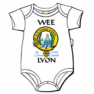 Lyon Scottish Clan Crest Baby Jumper