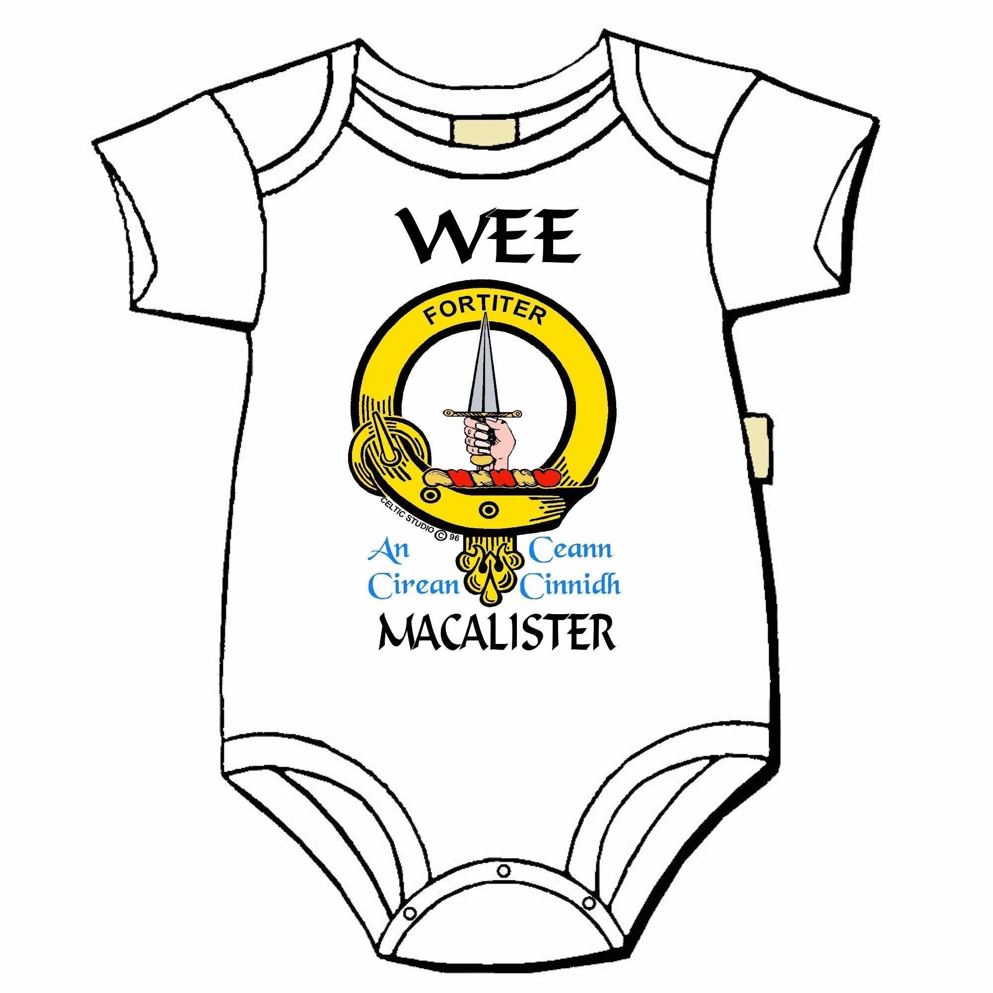 MacAlister Scottish Clan Crest Baby Jumper