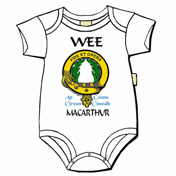 MacArthur Scottish Clan Crest Baby Jumper