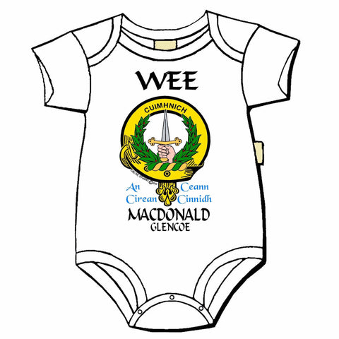 MacDonald (Glencoe) Scottish Clan Crest Baby Jumper