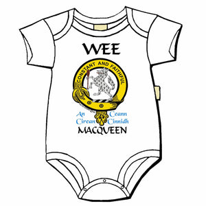 MacQueen Scottish Clan Crest Baby Jumper