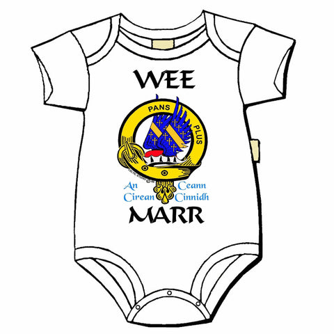 Marr Scottish Clan Crest Baby Jumper